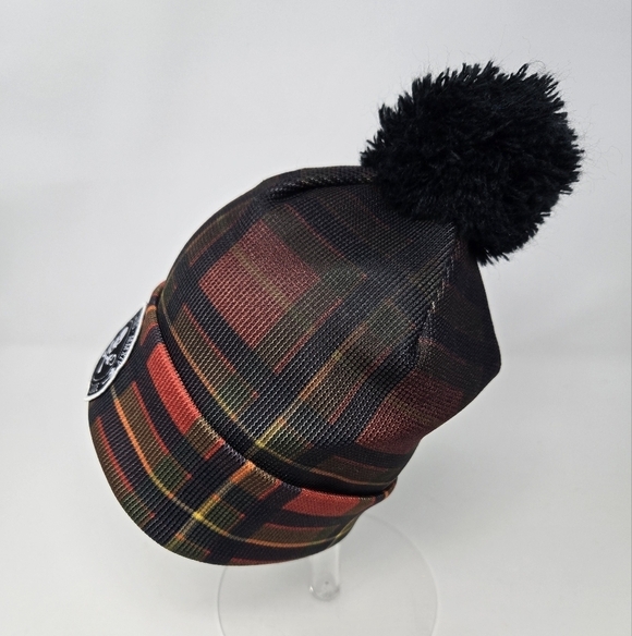 NEFF X DISNEY COLLECTION BLUE PLAID POM POM BEANIE HAT DISNEY VILLIANS UNISEX OS - Picture 3 of 9